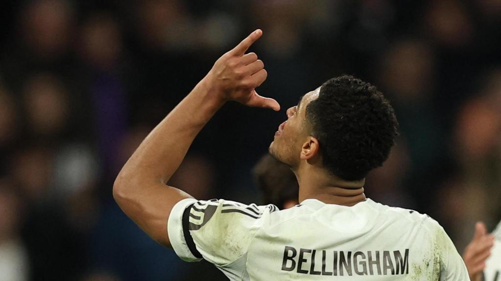 Jude Bellingham comemora gol contra o Mônaco