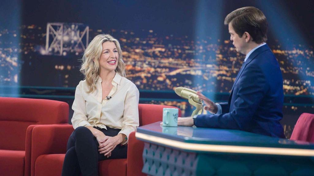 Yolanda Díaz visitó el 'Late Xou' de Marc Giró a principios de 2024.