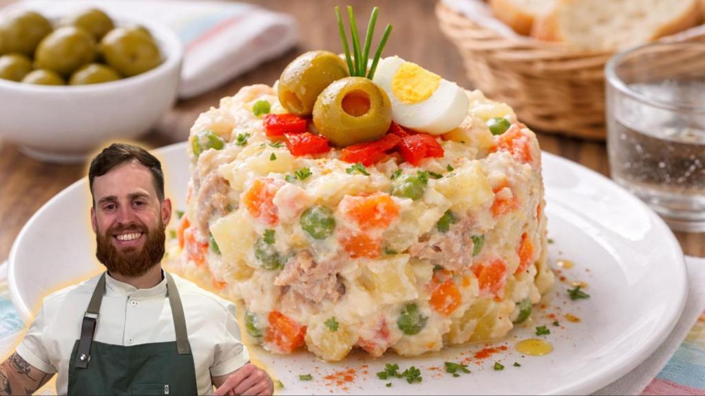 Alfredo Vozmediano, chef, en un montaje de El Español