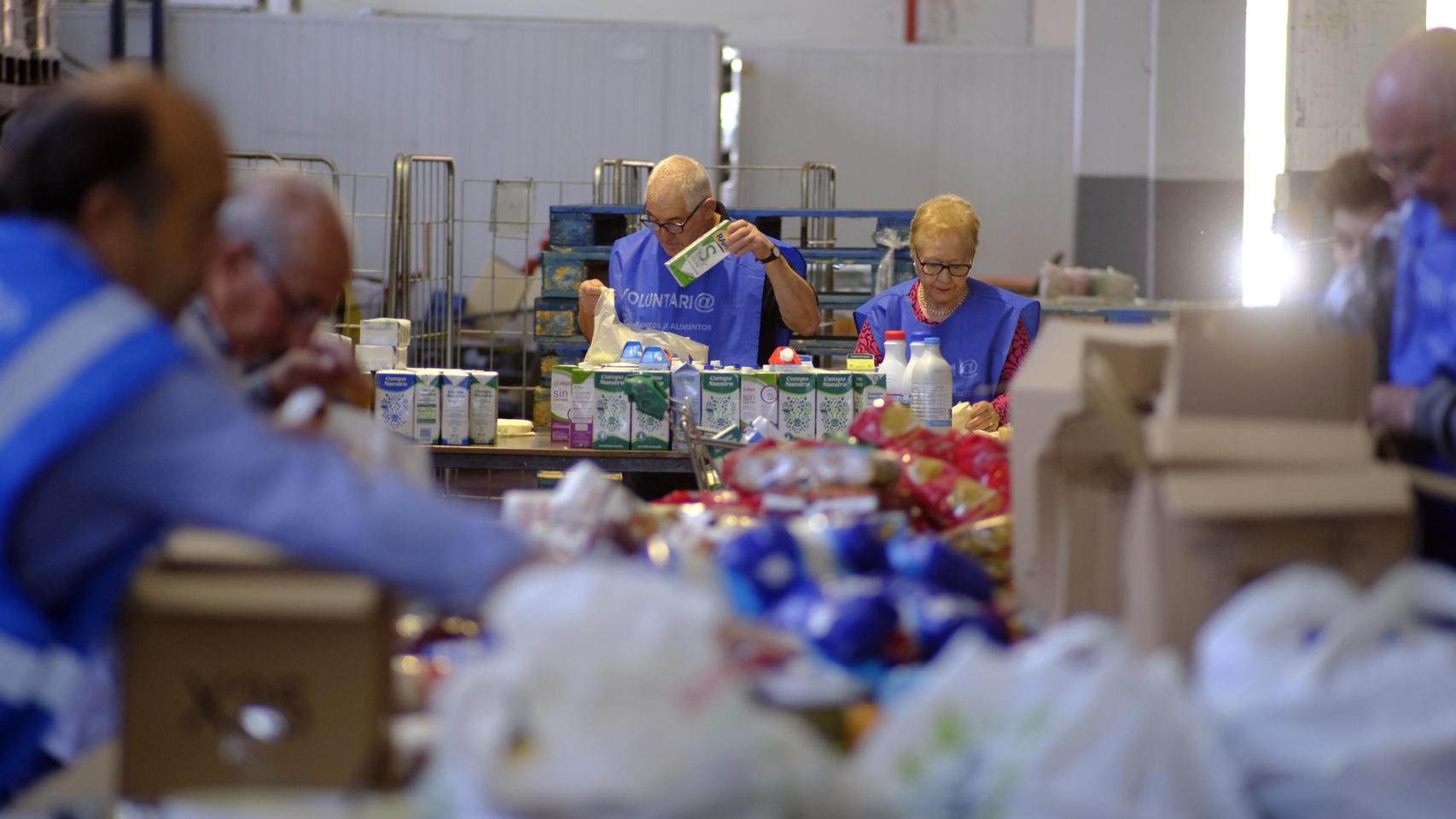 El Banco de Alimentos de Vigo recolectó menos alimentos, pero sigue creciendo el número de destinatarios