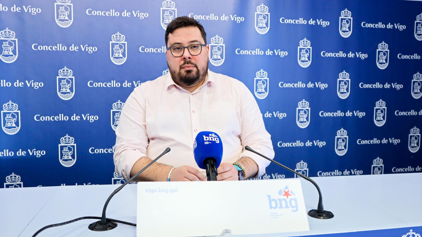 Xabier P. Igrexas, portavoz del BNG en Vigo.
