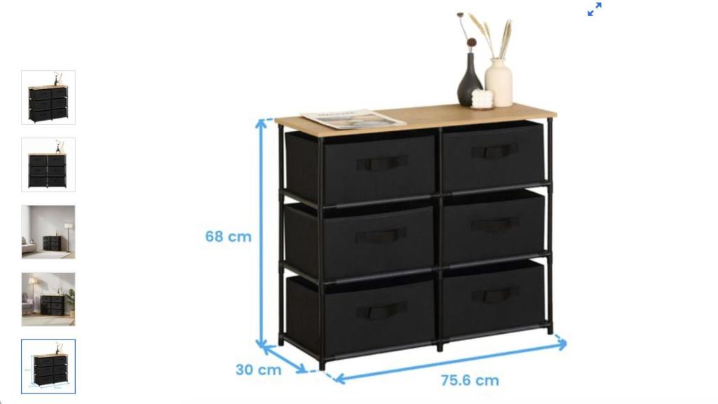 Cajonera auxiliar.