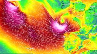 La aproximación de la borrasca Ingrid. Meteored.