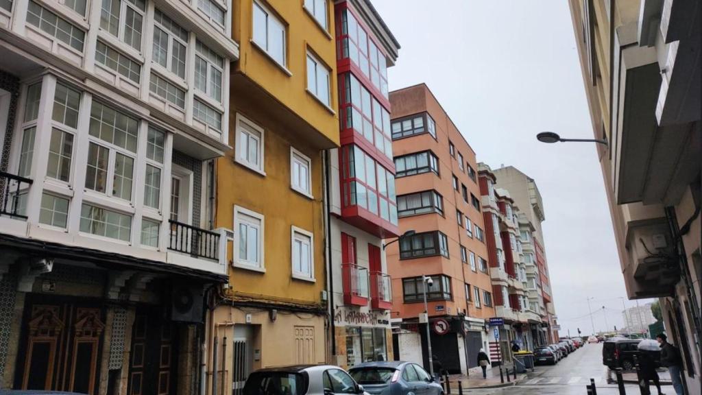 Viviendas en la zona de Pescadería-Orzán, en A Coruña.