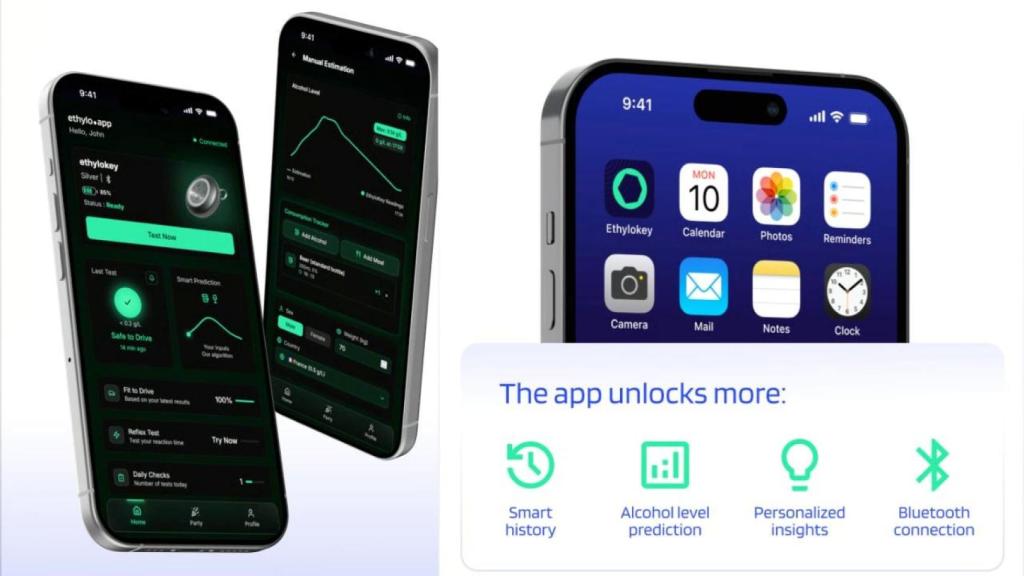 Aplicación de EthyloKey