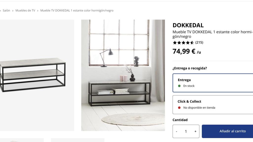 Mueble de televisión Dokkedal.