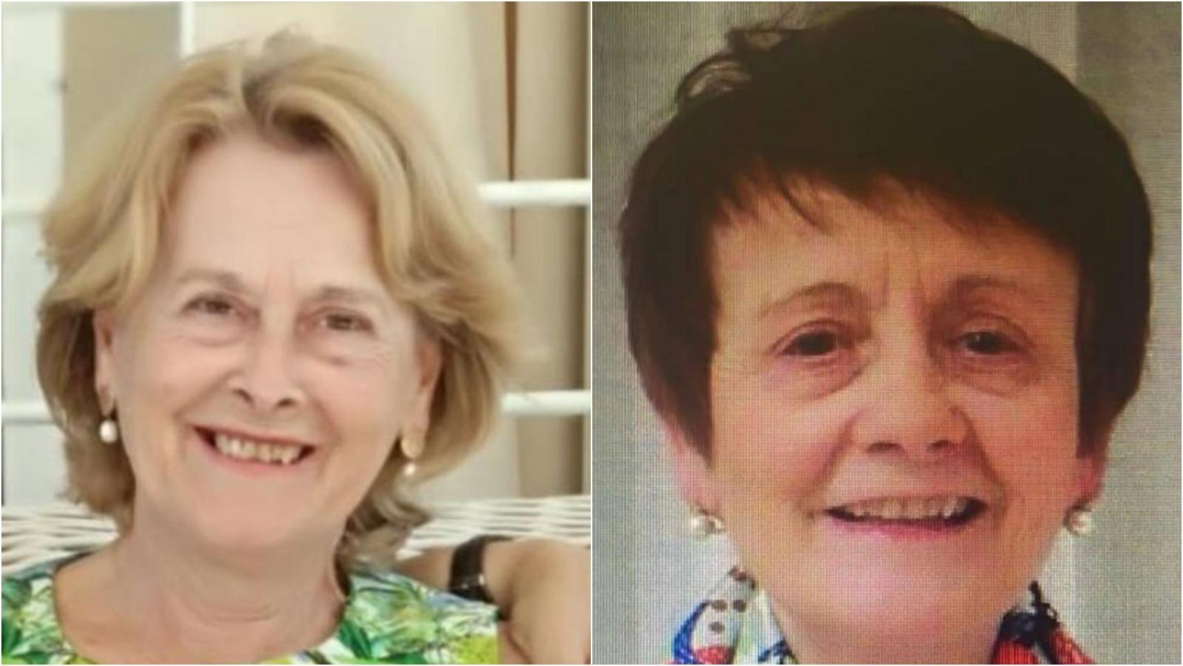 A la izquierda, Rosa Eugui. A la derecha, su hermana María Luisa, desaparecida en el Alvia Madrid-Huelva.