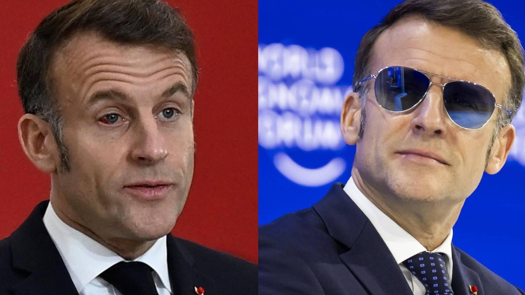 Ni ojo morado ni enfermedad grave: Emmanuel Macron sufre una hemorragia subconjuntival que le obliga a llevar gafas de sol