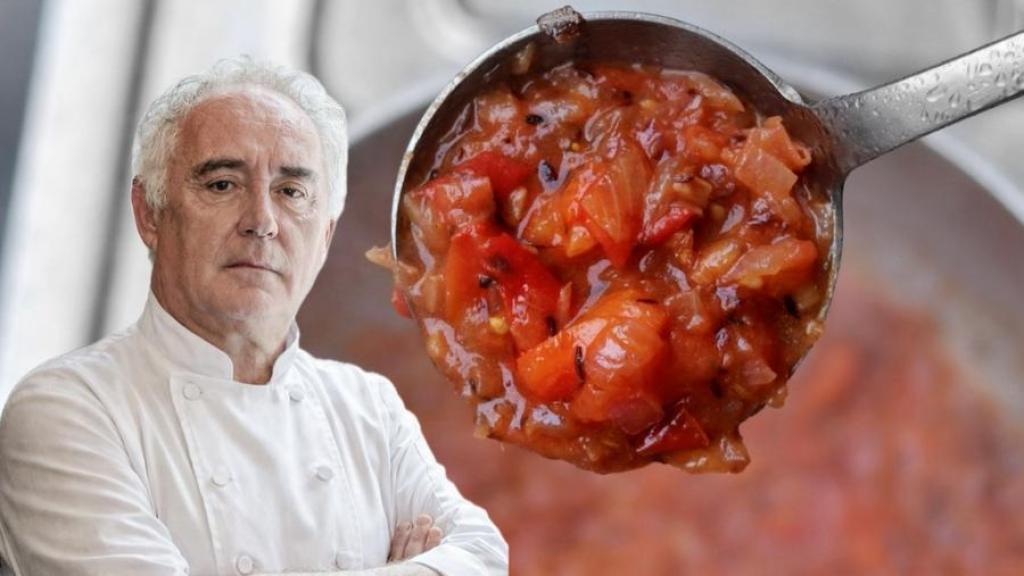 Ferran Adrià junto a un sofrito.