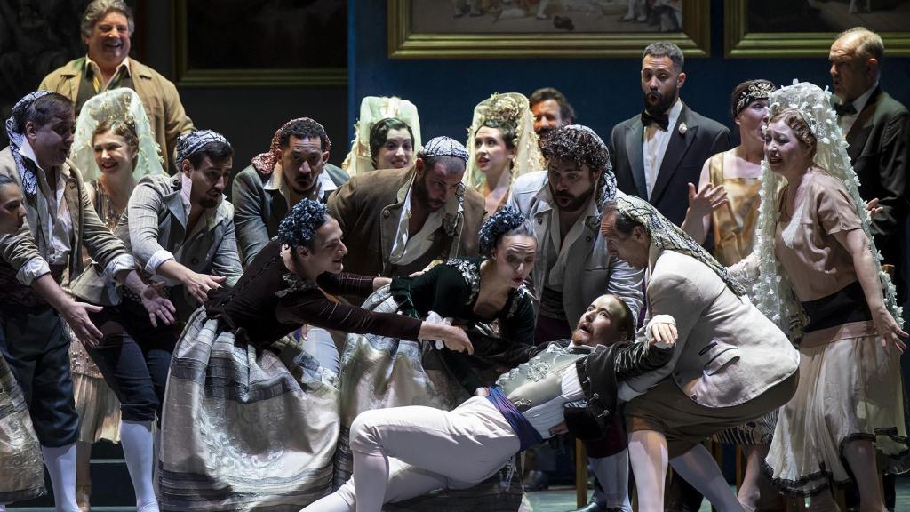 Una escena del montaje de Paco López de 'Goyescas'. Foto: Daniel Pérez