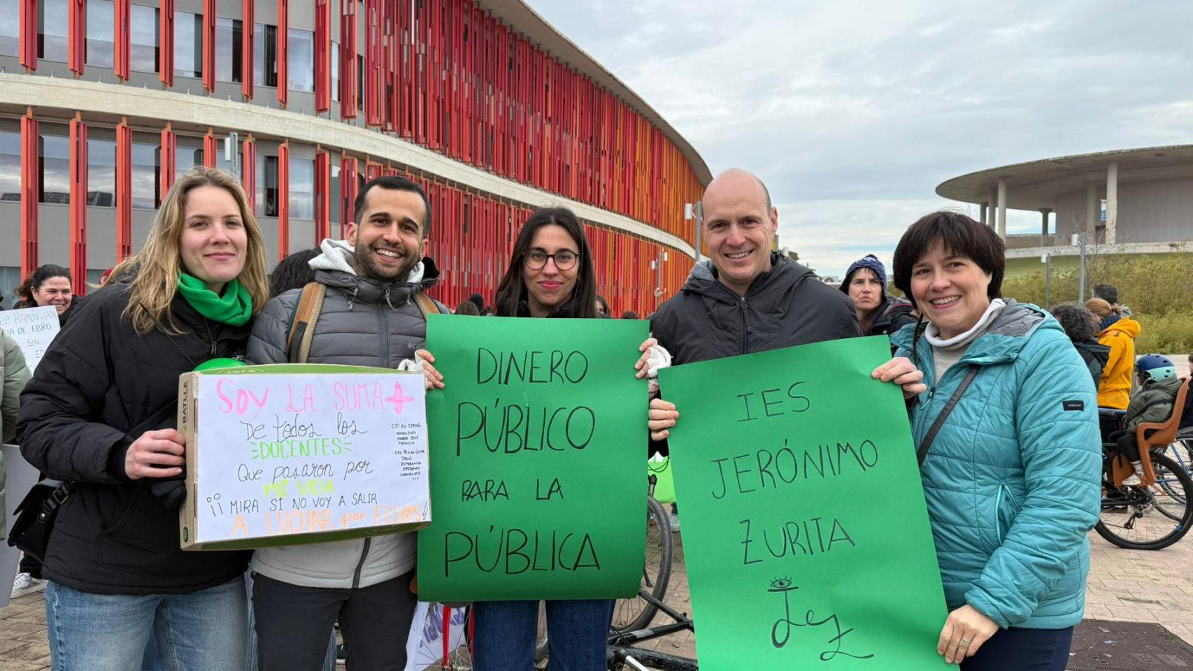 Profesores del IES Jerónimo Zurita de Zaragoza.