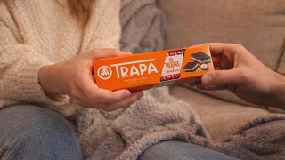 Imagen de la nueva caja de los bombones de Trapa.