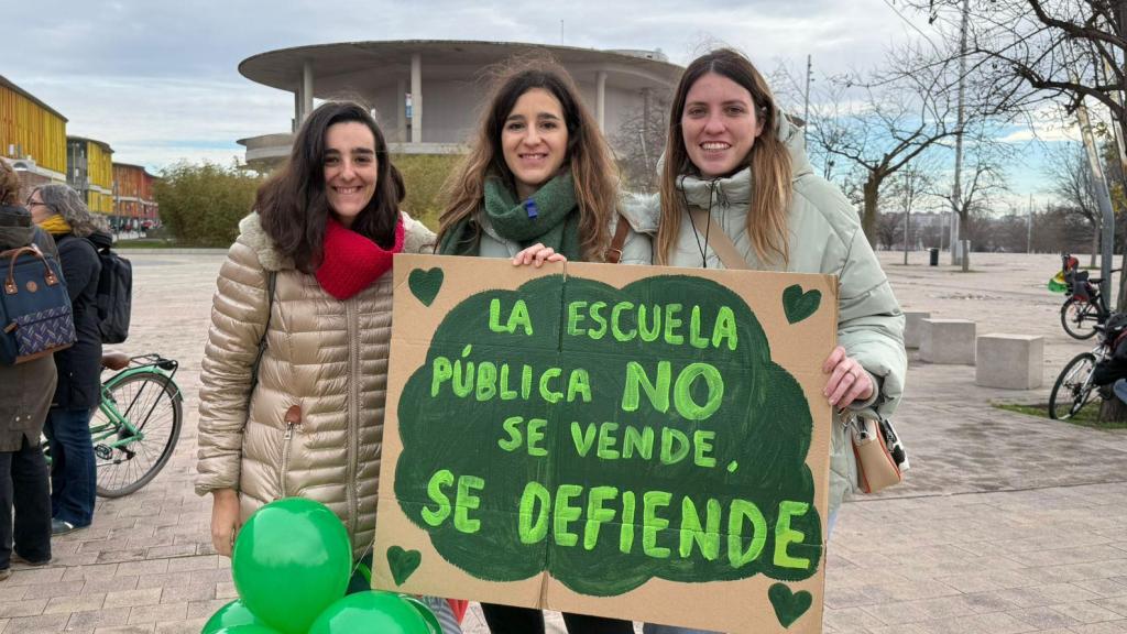 Beatriz, Sandra y Alba, maestras de infantil.