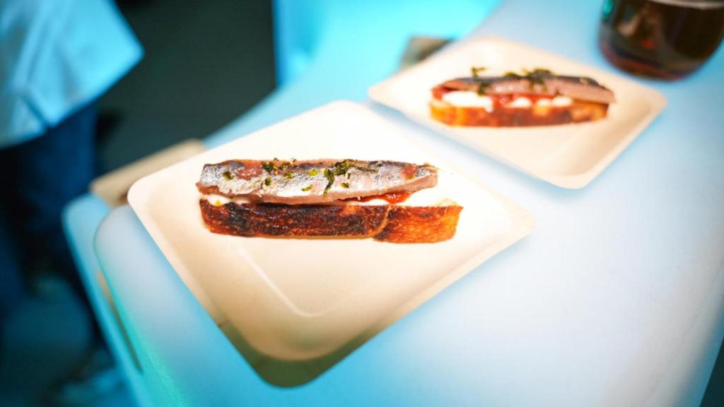 Tosta de sardina ahumada. Foto: Turismo Coruña