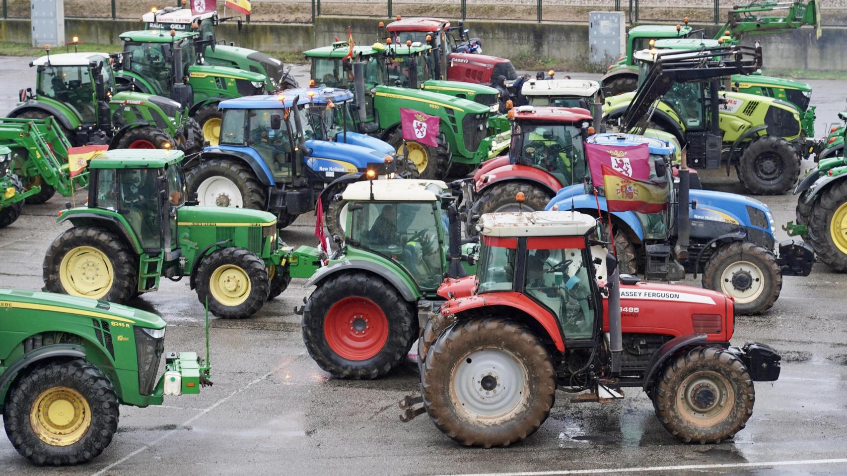 Tractorada celebrada este miércoles en León