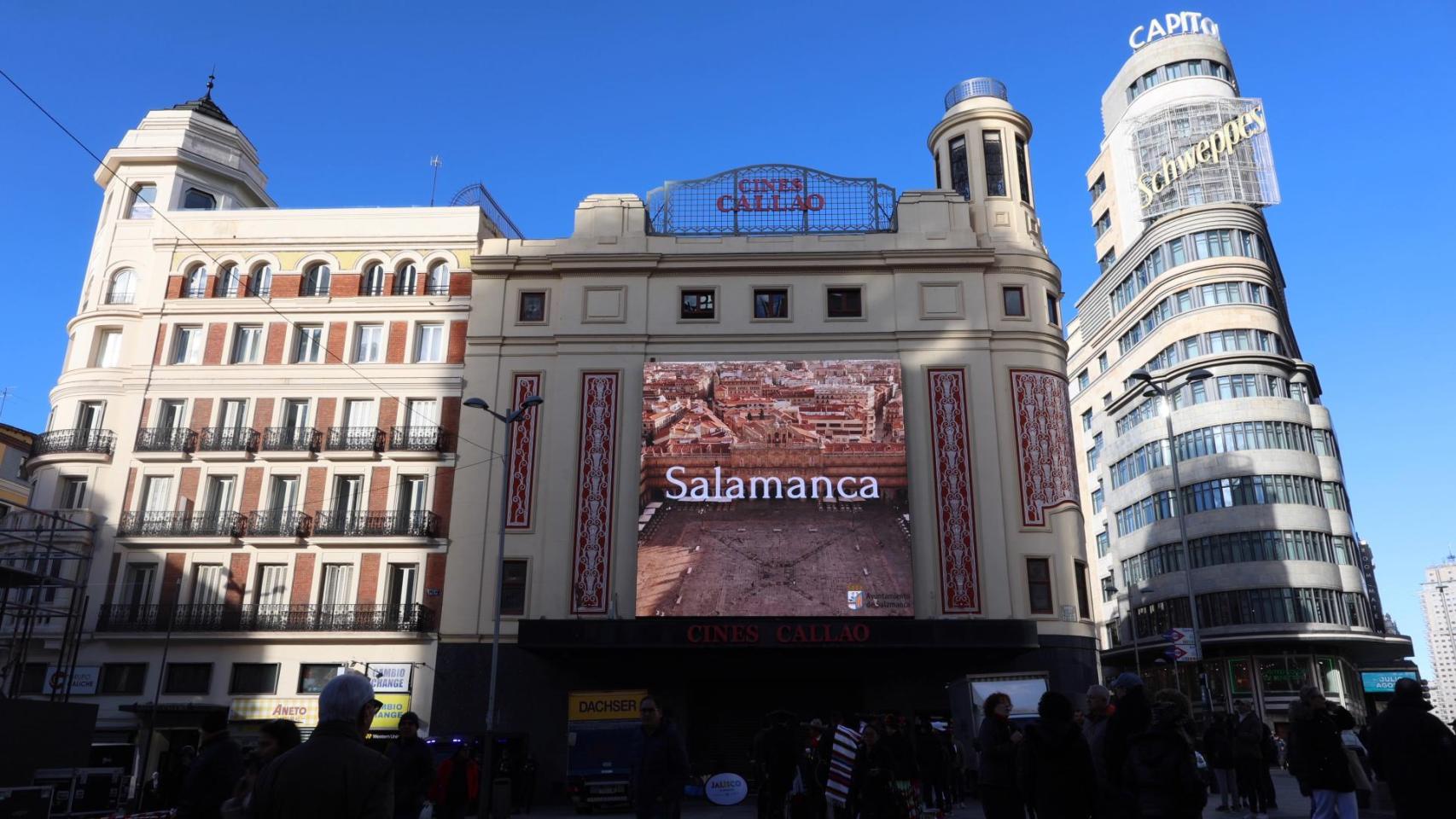 Promoción de Salamanca en los Cines Callao de Madrid