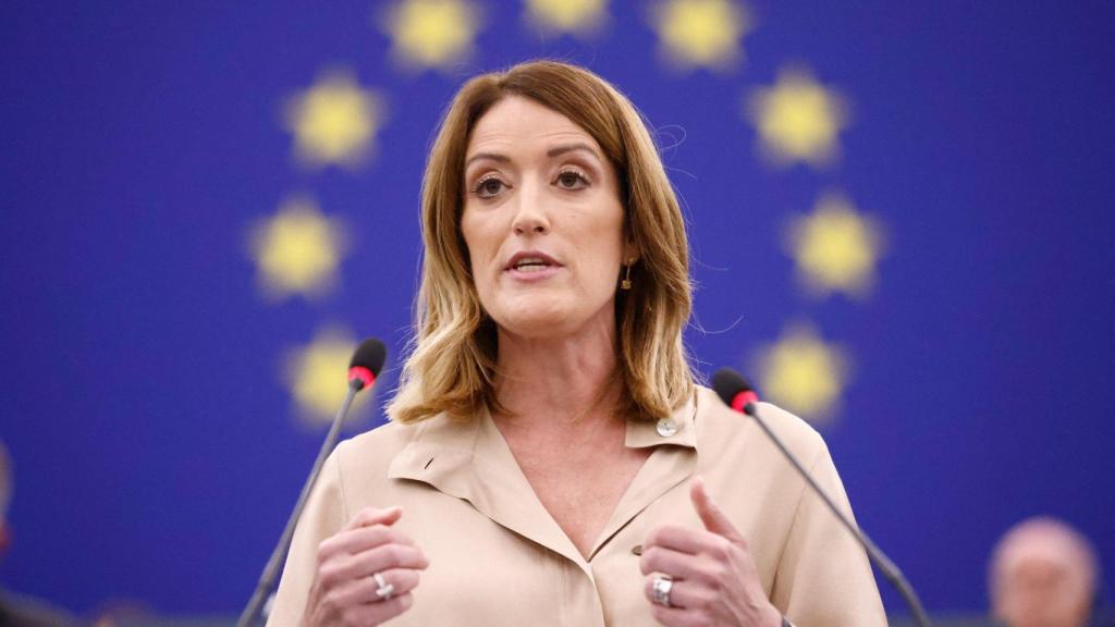 La presidenta del Parlamento Europeo, Roberta Metsola.