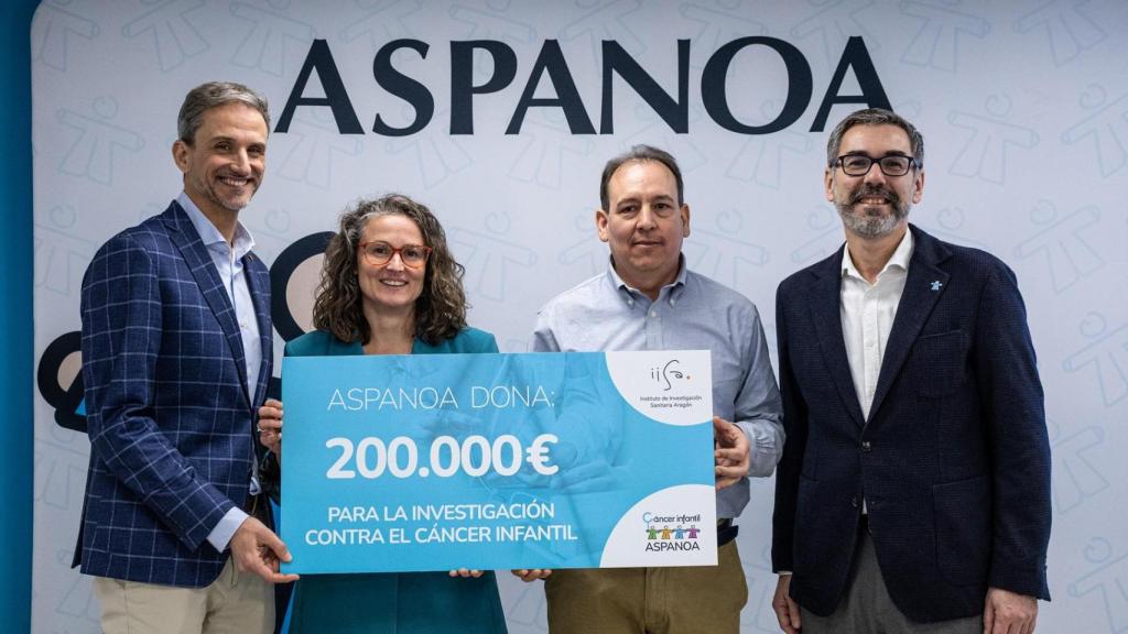 Aspanoa aporta 200.000 euros para investigar dos cánceres infantiles de mal pronóstico