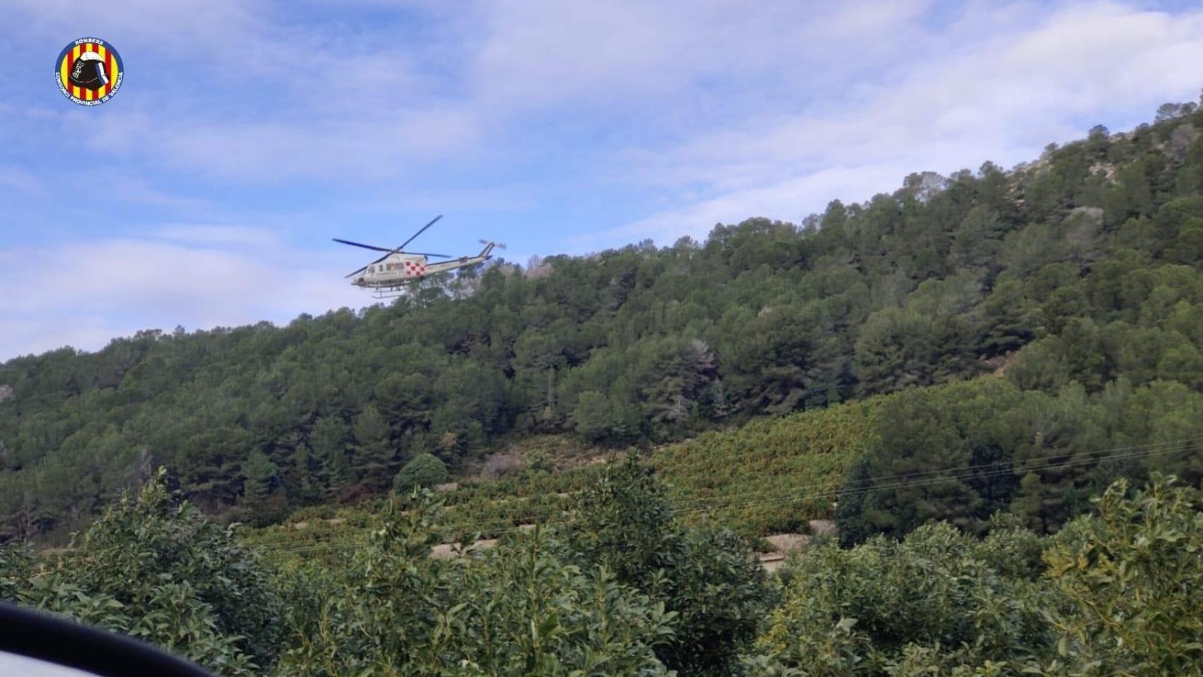 Imagen del rescate en Favara (Valencia). Consorcio Provincial de Bomberos