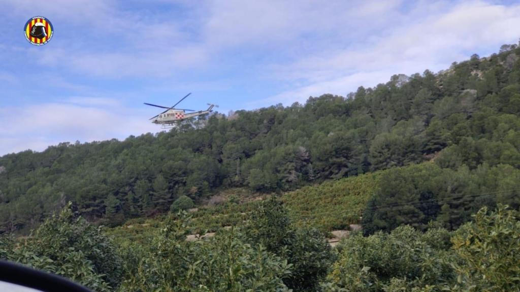 Imagen del rescate en Favara (Valencia). Consorcio Provincial de Bomberos