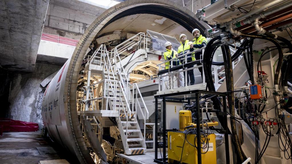 Obras de la Línea 11 del Metro de Madrid.