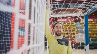 Mario Rivillos, jugador de la selección española de fútbol sala, durante su entrevista con EL ESPAÑOL.