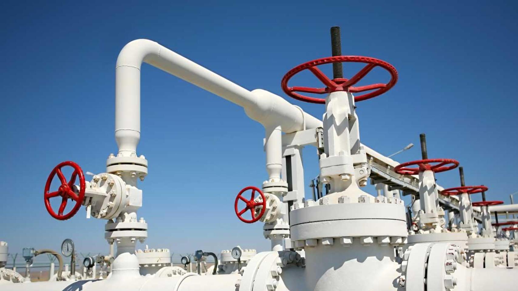 Infraestructura de distribución de gas.
