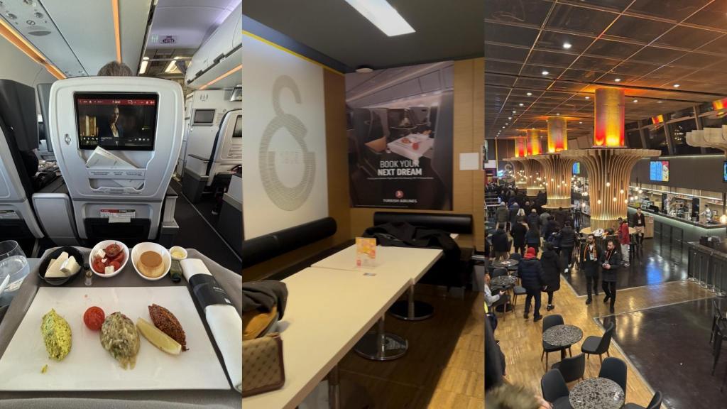 La experiencia VIP en el avión y el palco de Turkish Airlines