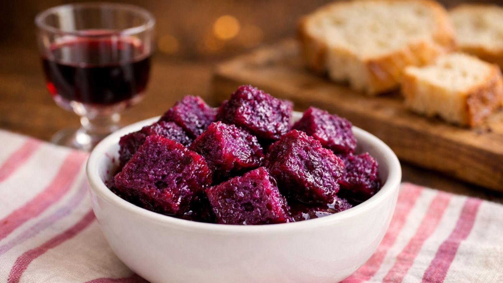 Un cuenco con sopas de burro cansado