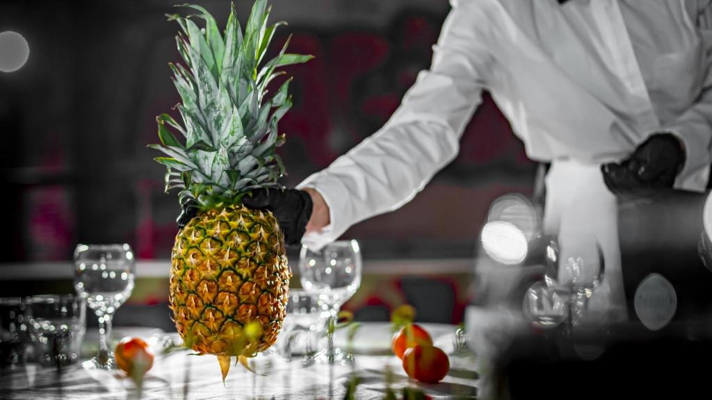 Las piña, lujo exótico.