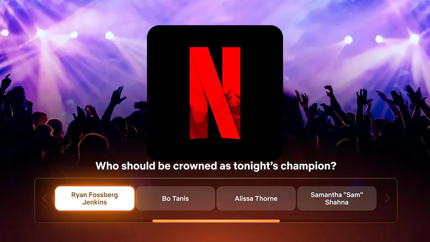 Imagen del voto en directo de Netflix