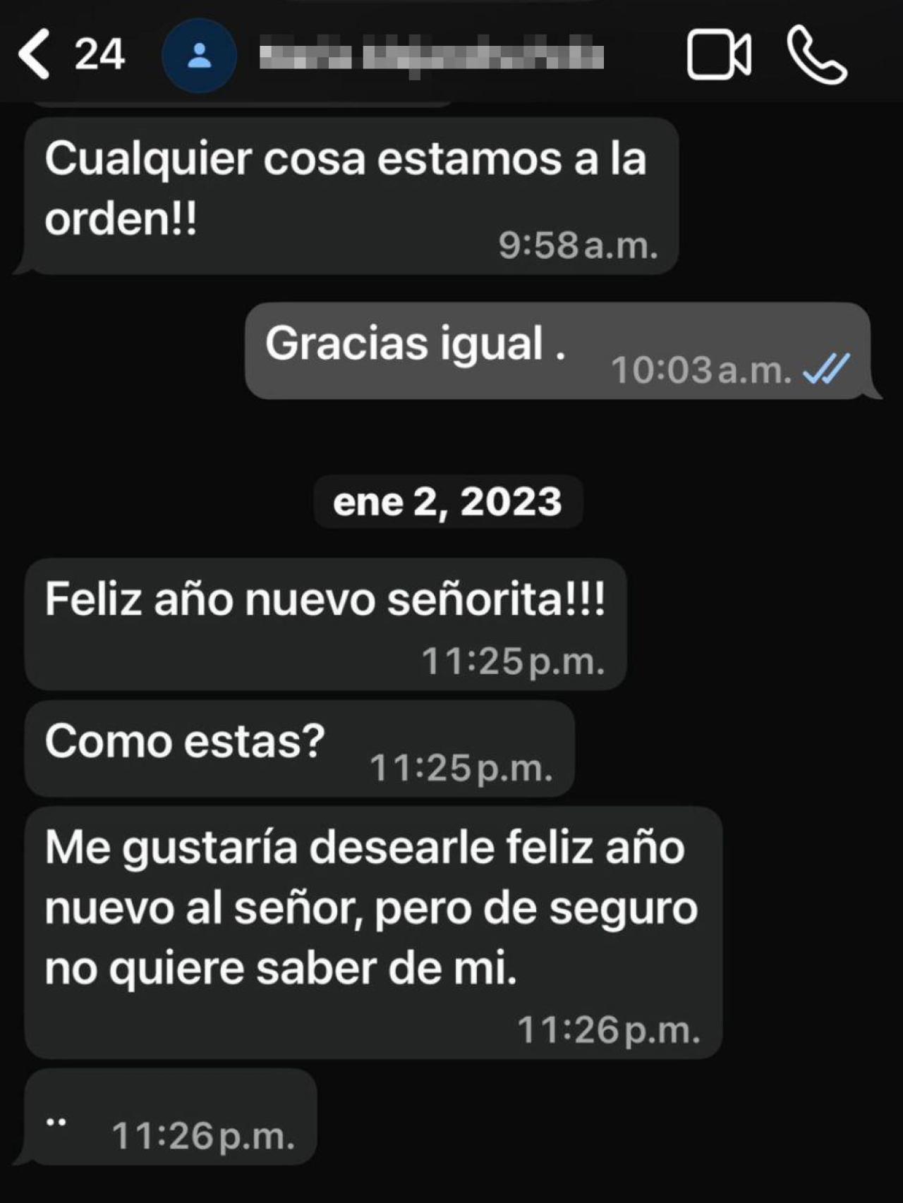 El chat de Julio Iglesias con una de sus extrabajadoras.