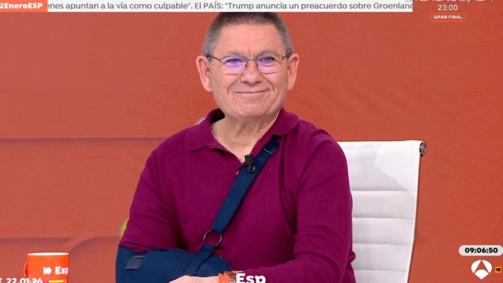 Eugenio Parreño, maquinista durante 40 años, en 'Espejo Público'.