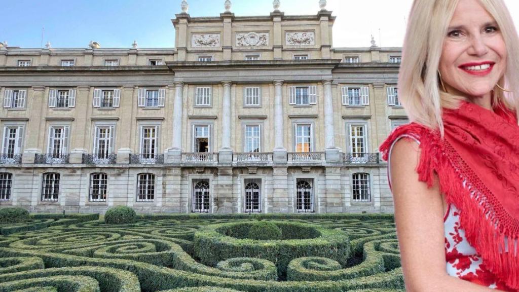 Montaje de Eugenia Martínez de Irujo y el Palacio de Liria.