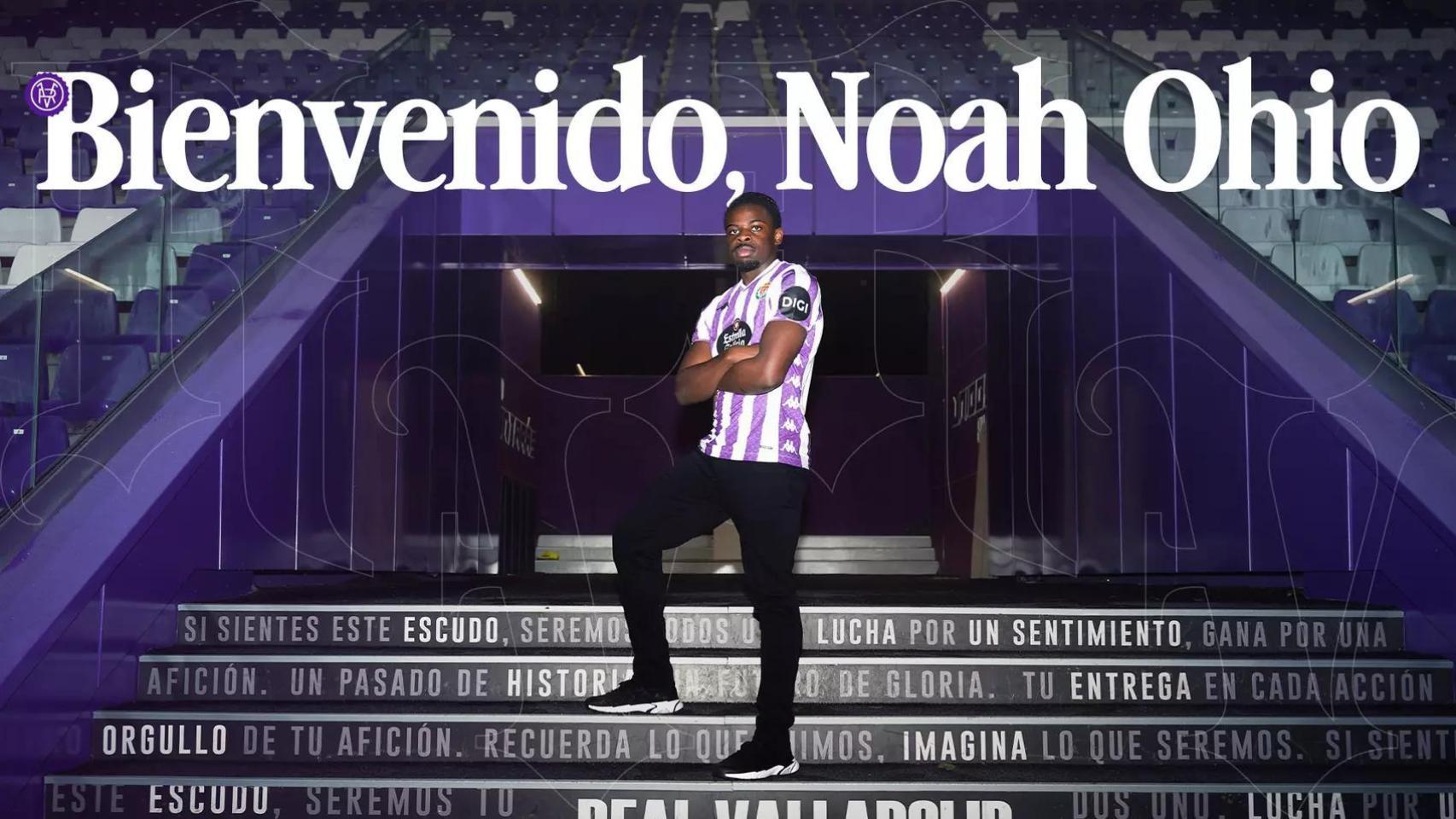 Noah Ohio, nuevo delantero del Pucela.