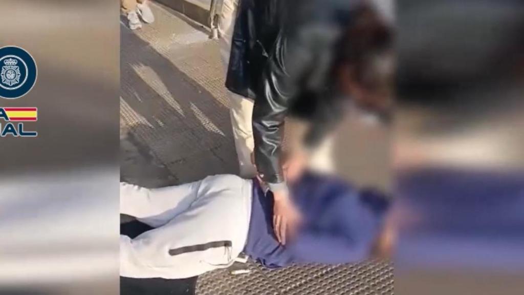 Momento de la detención de los secuestradores.