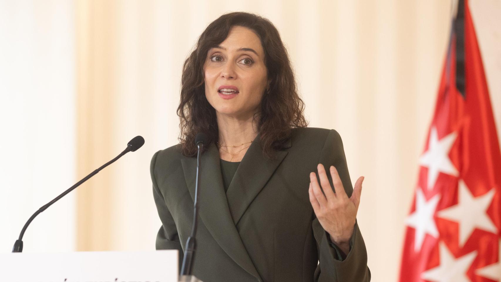 Isabel Díaz Ayuso durante un acto.