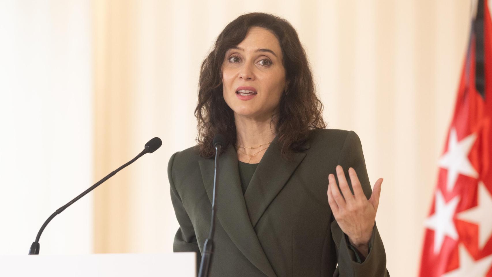 Isabel Díaz Ayuso durante un acto.