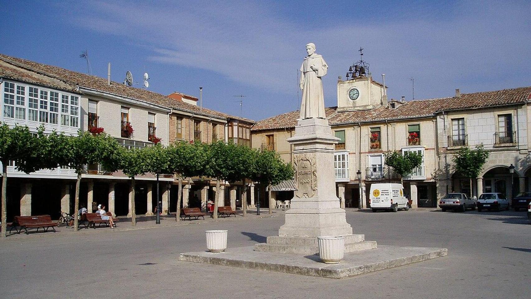 La Plaza Mayor del municipio burgalés de Villadiego
