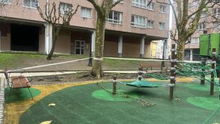 Un parque precintado en A Coruña
