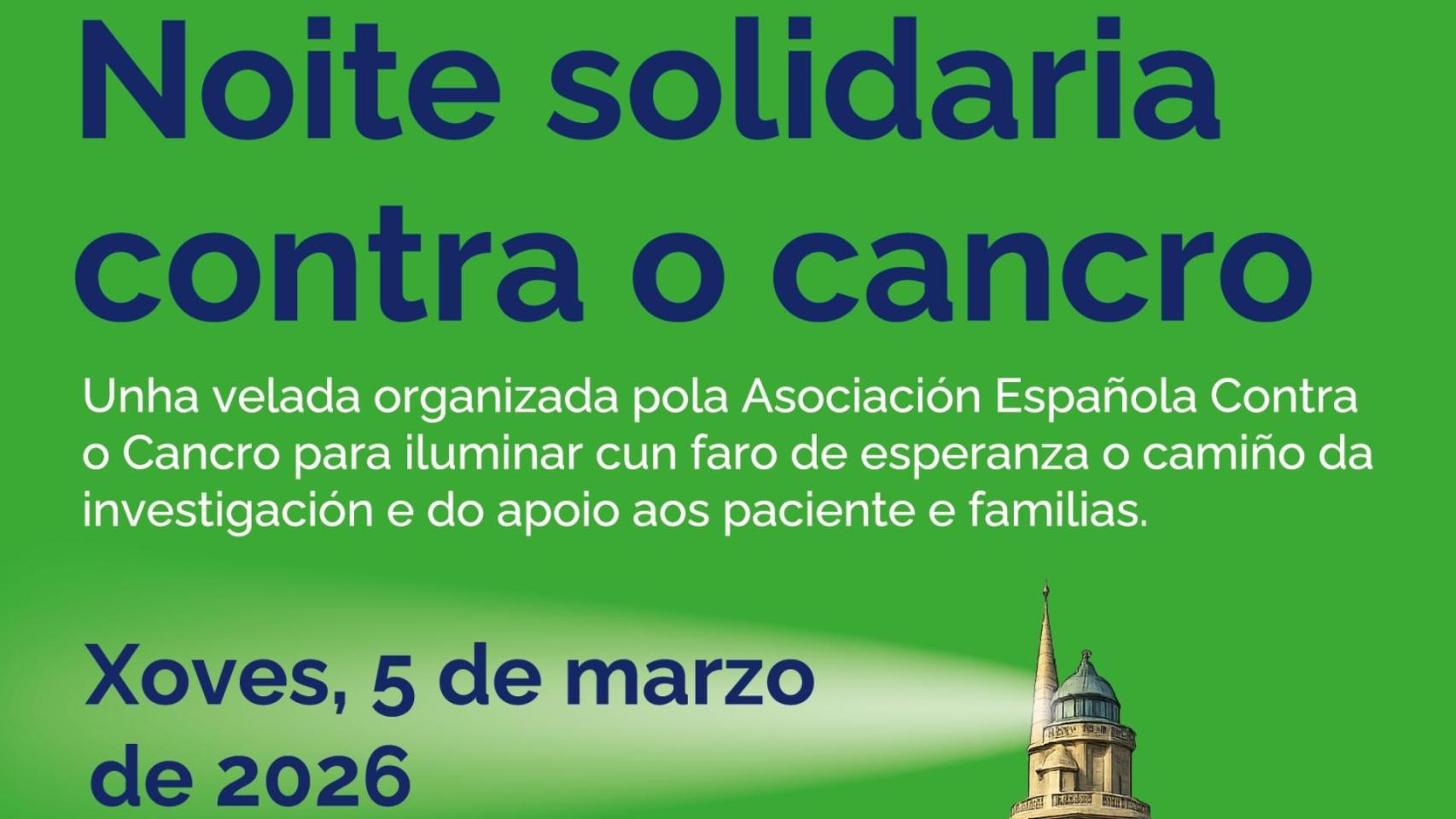 La Asociación Española Contra el Cáncer celebra en A Coruña su primera cena solidaria el 5 de marzo