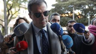 El ex secretario autonómico de Presidencia de la Generalitat, Cayetano García, declara como testigo ante la jueza de Catarroja por la dana. Efe / Manuel Bruque