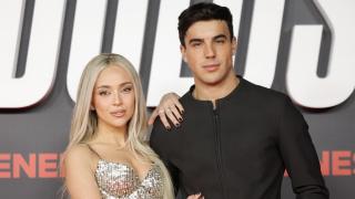 Óscar Casas y Ana Mena en la presentación de la película 'Ídolos'.