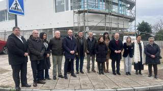 Instante de la visita institucional.