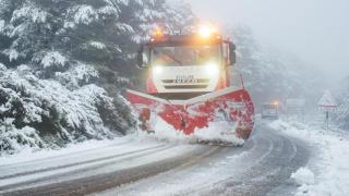 Una máquina quitanieves en Salamanca.