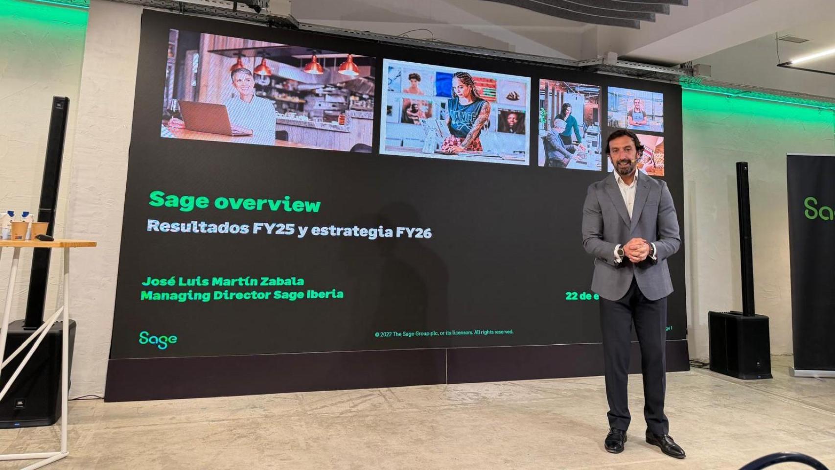 José Luis Martín Zabala, director general de Sage en Iberia.