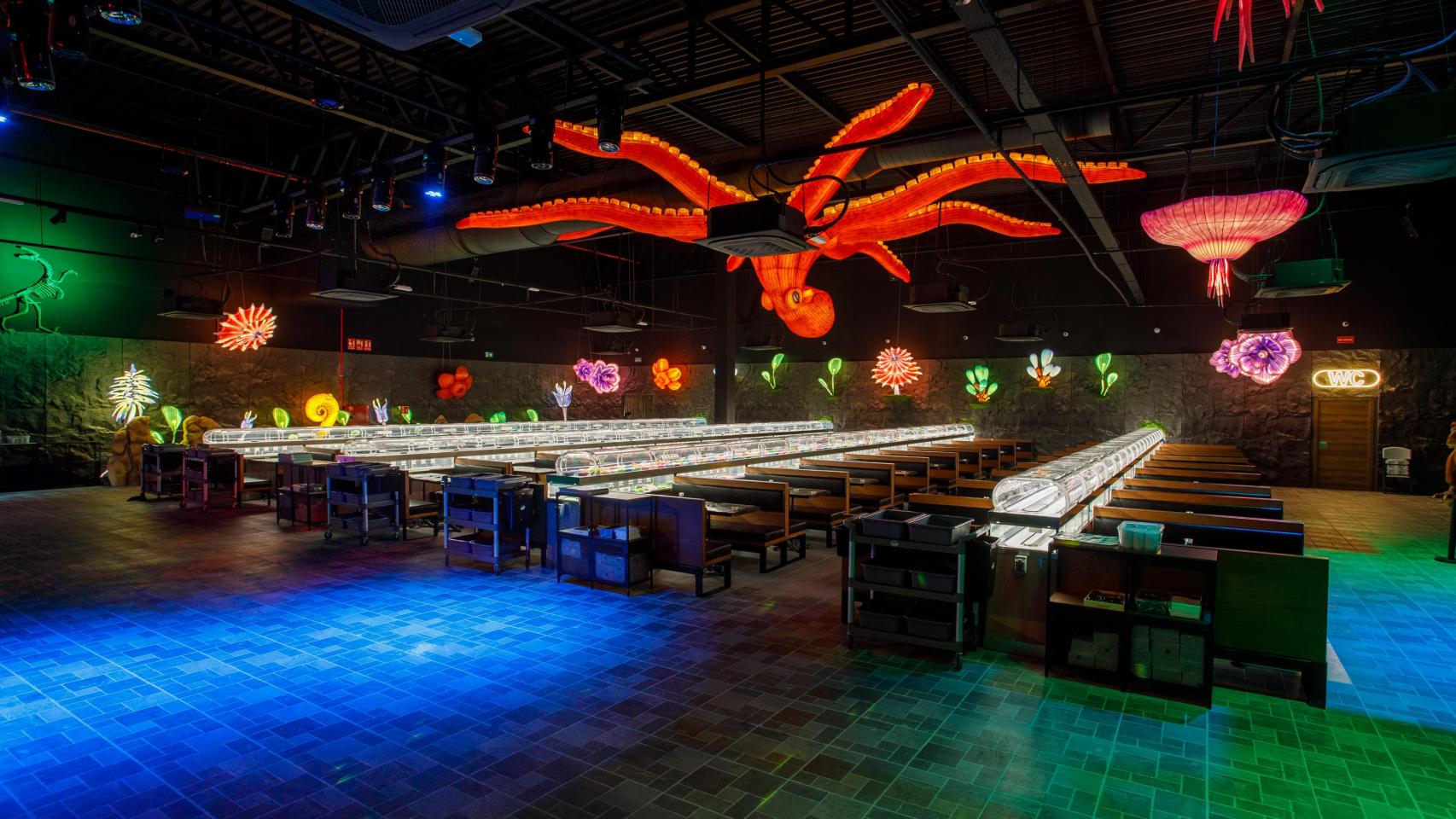 El restaurante por dentro.