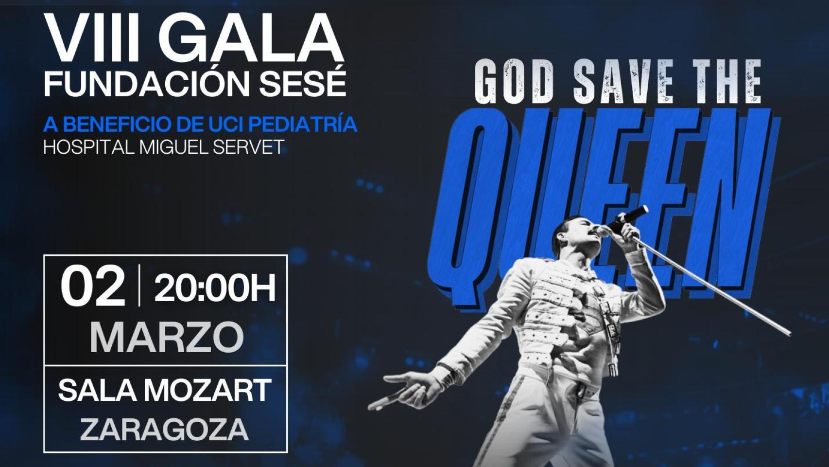 Cartel de la VIII Gala Benéfica de la Fundación Sesé.