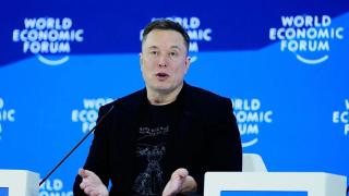 Elon Musk, en el Foro Económico Mundial de Davos