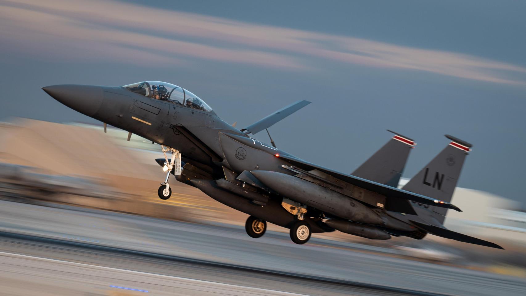 Caza F-15E Strike Eagle de EEUU